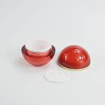 Printing Silk-screen 50g Round Ball Shape Acrylic Cream Jar for Cosmetics
