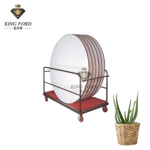 China 193*92*113CM Hotel Equipments And Supplies Round Table Trolley 16kg factory