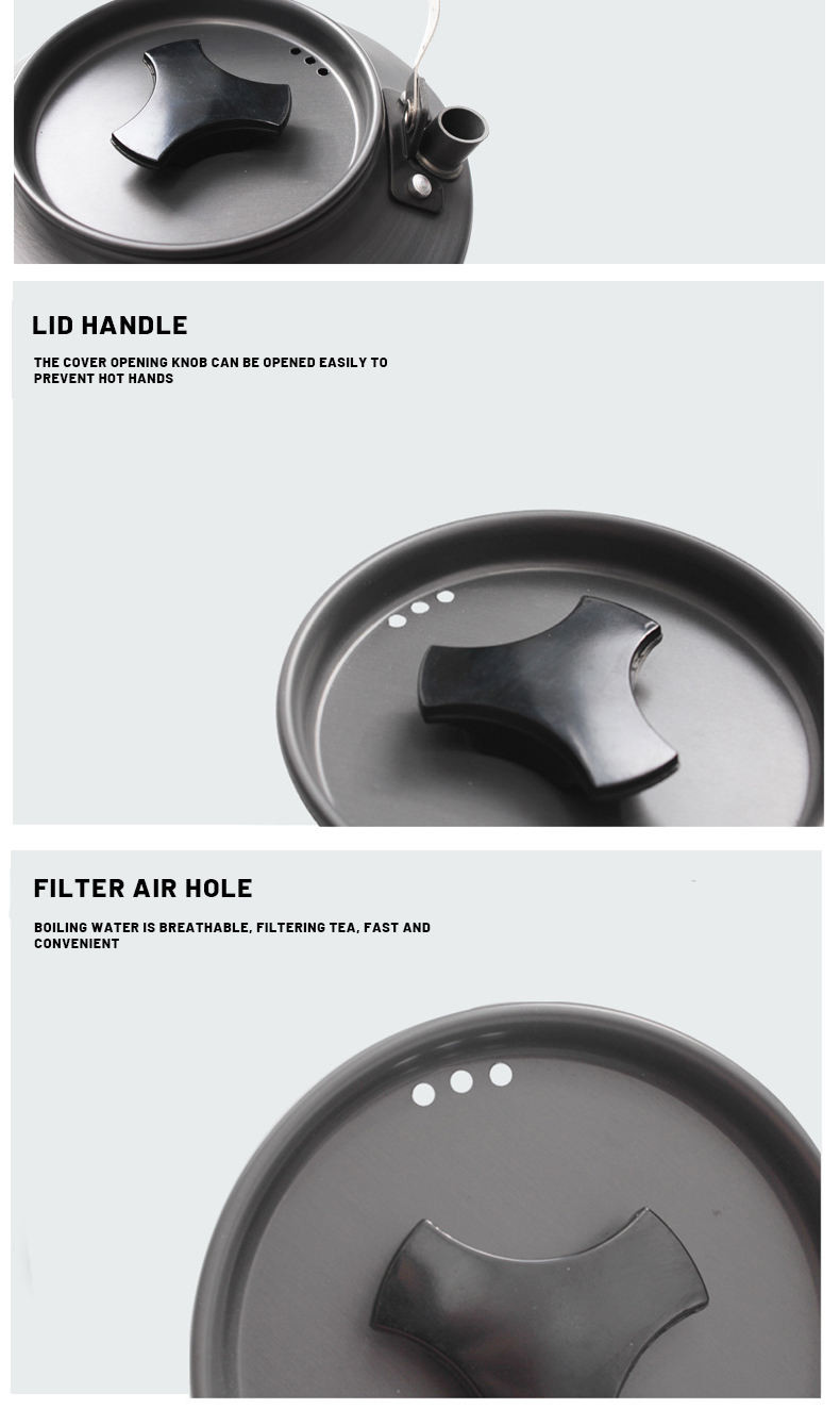 Ultralight Aluminum Outdoor Camping Kettle Camping Tea Kettle