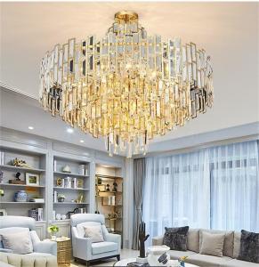 China Postmodern Italian Luxury Gold Modern Crystal Chandelier factory