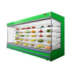 Vegetable Open Air Chiller Multideck Juice Fruit Mall Refrigerator