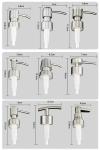 Round ABS Cosmetic Pumps For Skin Care Shampoo Shower Gel