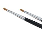 Portable Black Lip Liner Brush Cosmetic Makeup Brushes With Wooden Handle