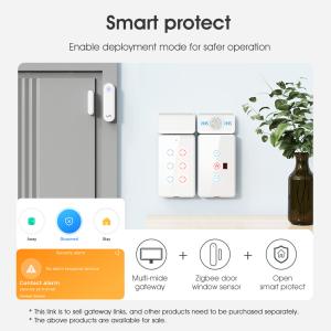 Tuya ZigBee Gateway with Time Display, Multi-Mode Smart Hub for Bluetooth Mesh,