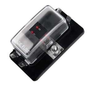 China Circuit 4 Way Marine Fuse Block 63g PBT ATC Fuse Holder With Cover factory