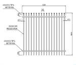 Customized Black Zinc Steel Metal Garrison Fence Panels Maintenance Free