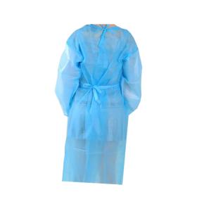 China 120*140CM SMS Surgical Isolation Gowns with Elastic or kniited Cuff PPE Products factory