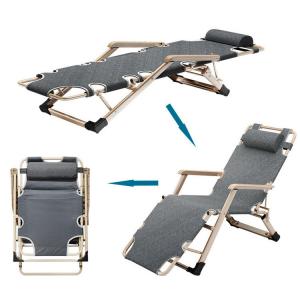 China Modern Design Outdoor Foldable Chaise Lounge Chair for Patio Garden Beach and Pool factory