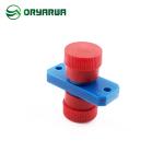 ISO9001 Flange FC To FC Fiber Optic Adapter Simplex Plastic Housing