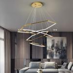 Electroplated Stainless Steel Led Ceiling Lights Acrylic Modern Commercial