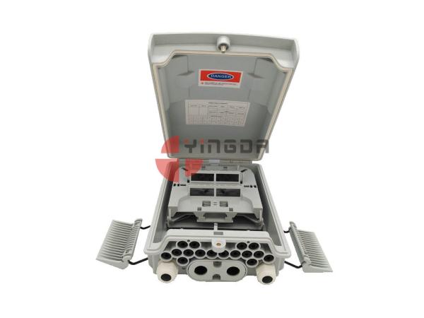 16 Ports FTTH Drop Cable Fiber Optic Distribution Box Pc Abs Total Enclosed