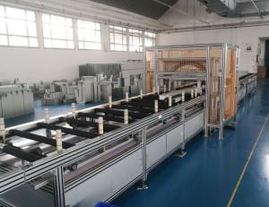 China Automatic Busbar Packing Machine Sandwich Busway Wrapping Line 100mm 650mm factory