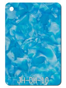 China Blue Petal Texture Patterned PMMA Acrylic Plastic Plate Home Lamp Cover factory