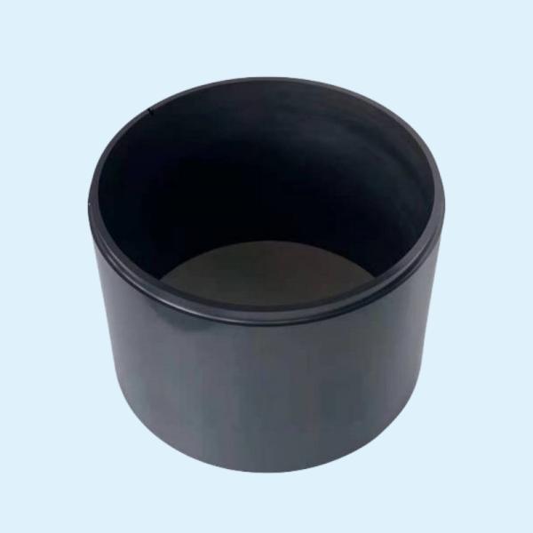 Black Thermal Shock Resistance SiC Silicon Carbide Grinding Bucket Ceramics For