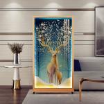 Elk Nordic Living Room Screen Partition Laser Cut Stainless Steel For Hotel