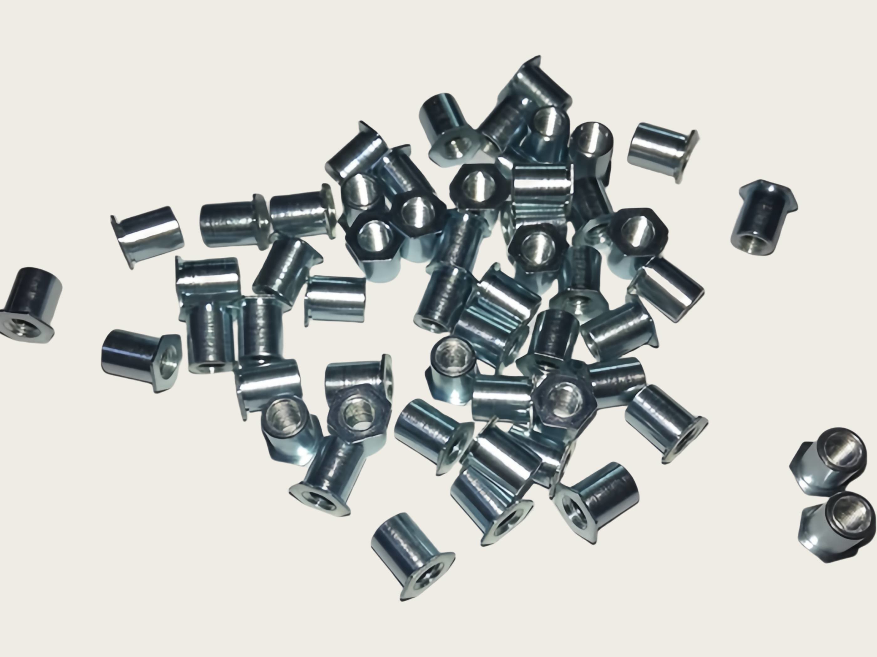 Carbon Steel Zinc-Plated Self-Clinching Stud | Thru-Hole Press-Fit Bolt for Sheet Metal | High Strength Anti-Rust PEM Fastener