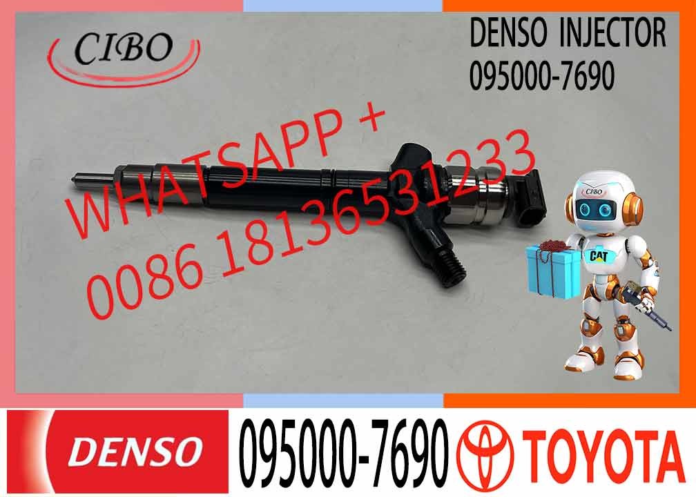Denso 095000-7690 0950007690 23670-09270 Common Rail Fuel Injector For Toyota Engine 1AD-FTV 2AD-FTV Avensis Corolla RAV