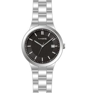 China Elegance fashion gold mens stainless steel watches / gents mens metal strap watches factory