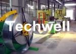GCr15 Steel Cable Tray Roll Forming Machine For Storage Rack , Rack Beam 12-15m