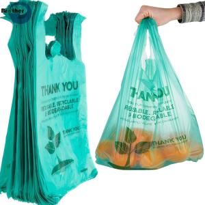 Custom Printed Plastic Sack Poly Carrier Bag T Shirt Bag