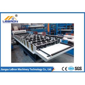 Blue color 2018 new type Color Steel Tile Roll Forming Machine PLC Control Full Automatic  made in china