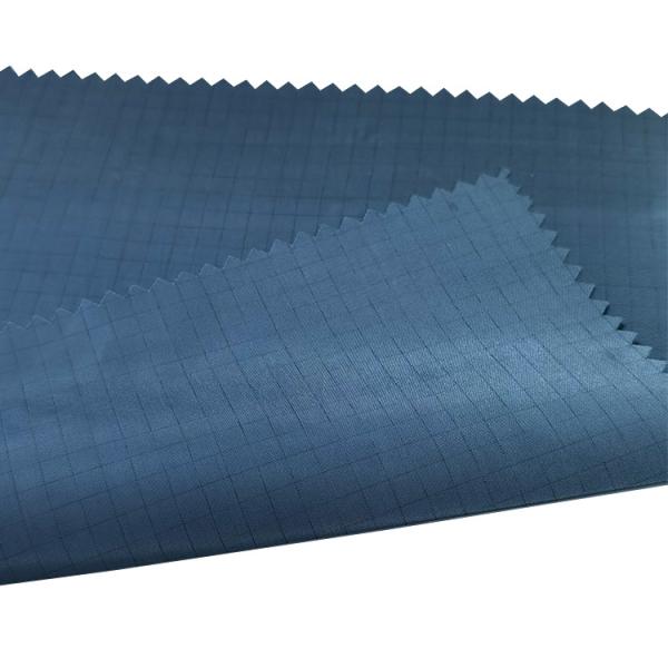 Polyester Carbon Fiber 5mm Grid ESD Anti Static Fabric For Cleanroom