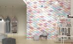 Colorful Bevelled Bread Wall Tiles 10x20cm AAA Grade Subway Tiles For Dining
