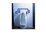 Disabled Safety Toilet Cubicle Hardware , Stainless Steel / Nylon Grab Bar