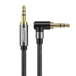 China 3.5mm AUX Cable Elbow Male To Male Audio Jack Cable 90 Degree factory