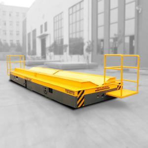 China 20T Heavy Load Motorized Transfer Trolley With Battery Powered Motorized Cart factory