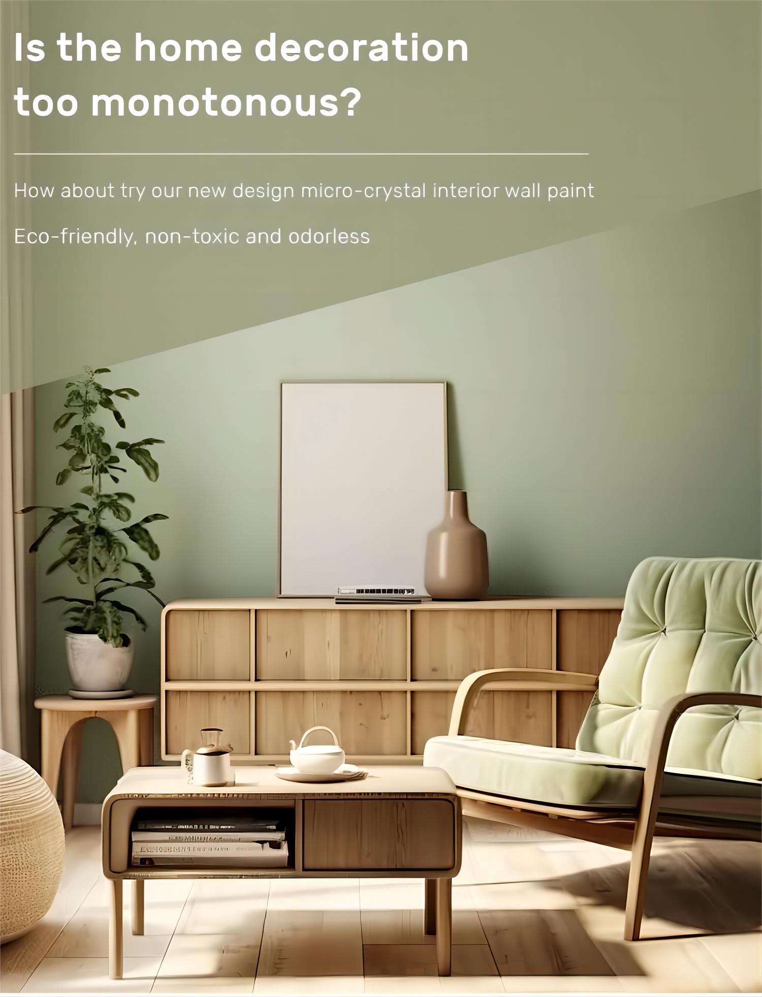 Acrylic Resin Sand Texture Elegance Spar Stone Wall Paint for Interior Coating Design