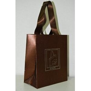Customized Handmade Silk Screen Printing Over Satin Laminated Paperbag