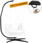 Mail Packing C- Stand Heavy Duty Swing Hanging Shape Hammock Stand for Outdoor