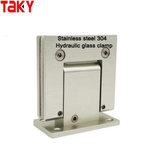 China Soft Closing Stainless Steel 304 Hydraulic Glass Door Clamp Shower Hinge for 90 Degree factory