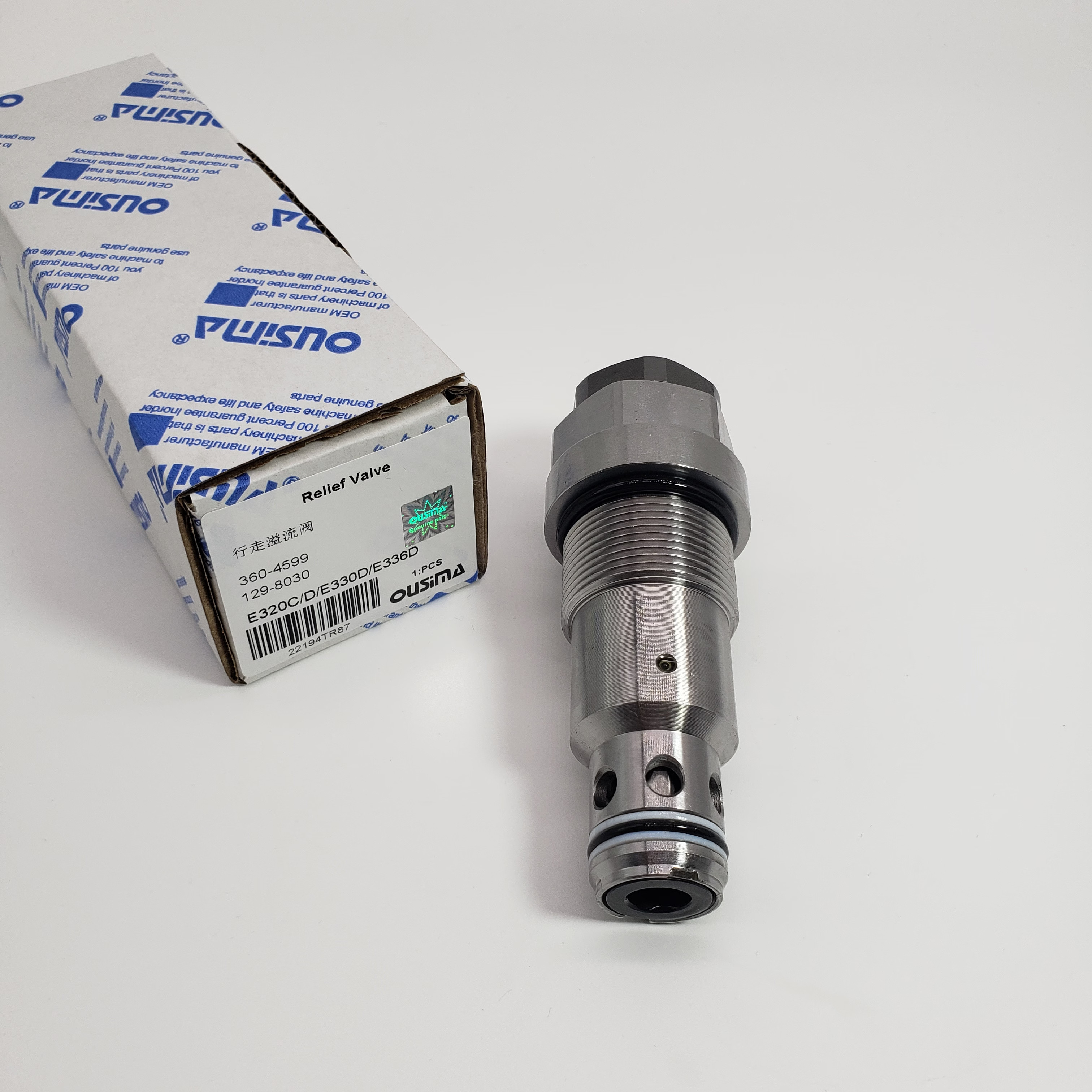 Hydraulic Pump Relief Valve 360-4599 129-8030 For CAT 320C 320D GC 325C 330D