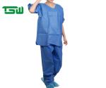 Non Woven 30GSM 50GSM Disposable Scrub Suits for patients