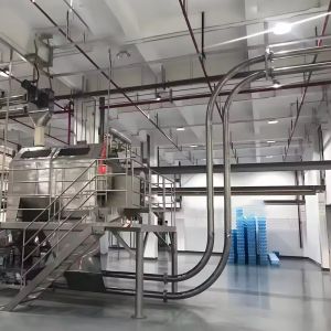 Custom-made fully enclosed pipeline chain conveyor industrial tubular conveyor,