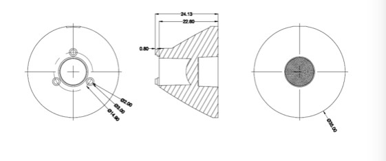 Sunshineopto 93% Transmittance 35mm Led Optical Lens For Led Spotlight