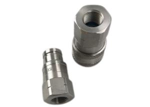 China Stainless Steel ISO 16028 3/8'' Flat Face Coupler factory