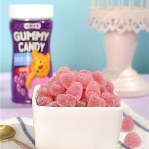 China Antioxidant Grape seed Pectin Gummy Vitamins , Jelly Gummy Bear 200g Bottle factory