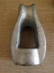 Carbon Steel Power Line Fittings / Thimble Eye Nut For Straight Away Head Guys