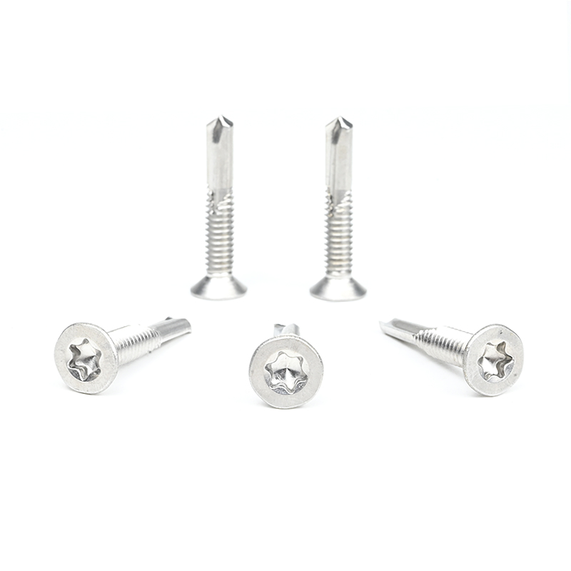 410 SS Tek 5 Point Self Drilling Screw Csk Head For Customized Needs