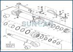 AT196477 Boom Cylinder Service Kit fits DEERE Excavator 490