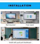 Qtenboard 2026 Hot Sale 86 Inch Smart Portable Electronic 75 Inch Interactive