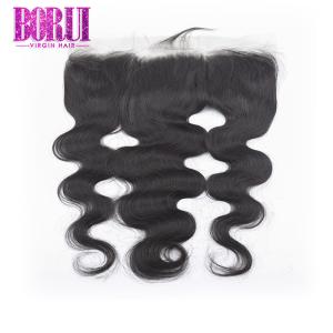 China Brazilian Lace Frontal With Boby Hair , Raw Brazilian Hair Body Wave Soft factory