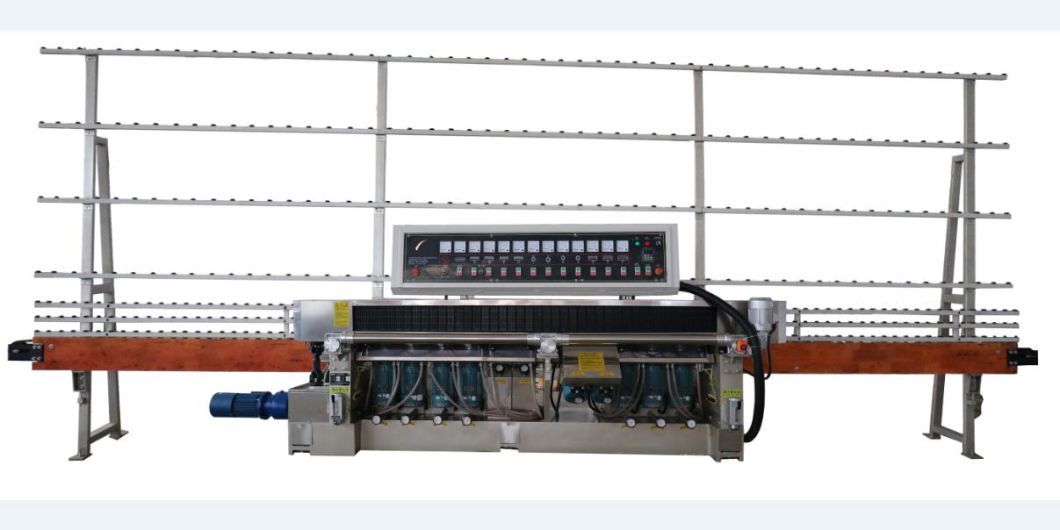 Glass Straight Line Edging Machine 11 Spindle Glass Polishing Machine