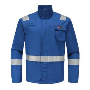 China Inherent FR Aramid Anti Statics Protective Clothing , 200gsm Flame Resistant Jumpsuit factory