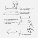 Aluminum Plate Small Low Folding Camping Table Outdoor Aluminum Alloy Ultra