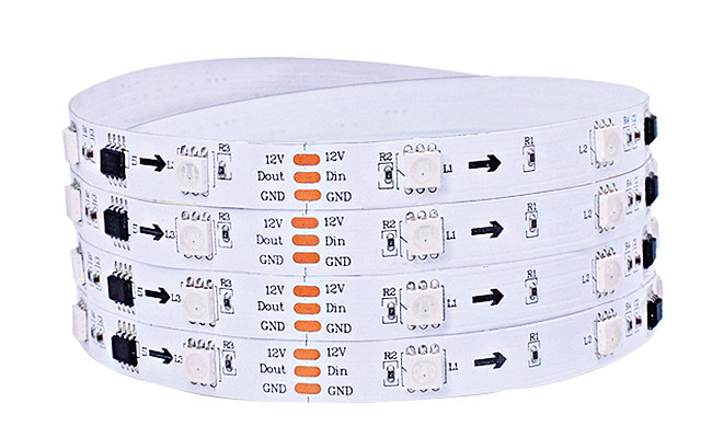 Symphony SMD 5050 RGB LED Strip 12V 5m Thickened Double Sided Film Panel Flexible