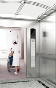 China Fuji VVVF Drive Hospital Bed Elevator / Lift Loading Capacity 1600 - 2000KG factory
